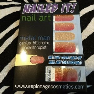 Espionage Cosmetic nerd nail wraps - Iron Man